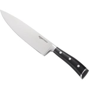 imageAmazon Basics Classic 8inch Full Tang Stainless Steel Chefs Knife with Three Rivets Silver