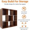 imageAmazon Basics Storage Cube Shelf Organizer 8 Cubes Espresso 117quot D x 241quot W x 476quot HEspresso
