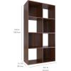 imageAmazon Basics Storage Cube Shelf Organizer 8 Cubes Espresso 117quot D x 241quot W x 476quot HEspresso