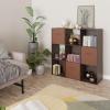 imageAmazon Basics Storage Cube Shelf Organizer 8 Cubes Espresso 117quot D x 241quot W x 476quot HEspresso