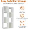 imageAmazon Basics Storage Cube Shelf Organizer 8 Cubes Espresso 117quot D x 241quot W x 476quot HWhite