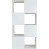 imageAmazon Basics Storage Cube Shelf Organizer 8 Cubes Espresso 117quot D x 241quot W x 476quot HWhite