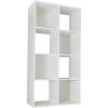 imageAmazon Basics Storage Cube Shelf Organizer 8 Cubes Espresso 117quot D x 241quot W x 476quot HWhite