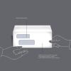 imageAmazon Basics 9 SelfSeal Envelopes with Peel and Seal Double Window Security Tinted 500Pack 1 X 388 X 88 inch White