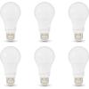 imageAmazon Basics A19 LED Light Bulbs 100 Watt Equivalent Soft White 2700K Energy Efficient 15 W NonDimmable 10000 Hour Lifetime 6 count Pack of 1