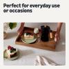 imageAmazon Basics Wooden Serving Tray Acacia Wood 17 x 12 in