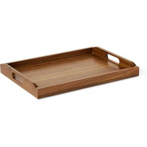 imageAmazon Basics Wooden Serving Tray Acacia Wood 17 x 12 in