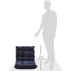 imageAmazon Basics Adjustable 14Position Memory Foam Floor Chair with Back Support Portable 413quotD x 213quotW x 6quotH Navy