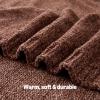 imageAmazon Basics Chunky Chenille Knit Microfiber Throw Blanket for Couch Bed and Sofa Soft and Warm Lightweight Jersey 60quot80quot BrownBrown