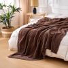 imageAmazon Basics Chunky Chenille Knit Microfiber Throw Blanket for Couch Bed and Sofa Soft and Warm Lightweight Jersey 60quot80quot BrownBrown