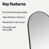 imageAmazon Basics Full Length Floor Mirror 59 x 16 x 055 inches Black59L x 16W