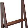 imageAmazon Basics Ladder Bookshelf Organizer 5Tier Solid Rubberwood Frame Walnut Finish 14quot D x 248quot W x 701quot HEspresso