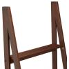 imageAmazon Basics Ladder Bookshelf Organizer 5Tier Solid Rubberwood Frame Walnut Finish 14quot D x 248quot W x 701quot HWalnut