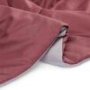 imageAmazon Basics Lightweight Microfiber Comforter Sets 2Pieces Geometrics TwinTwin XLBurgundy  Grey