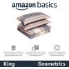 imageAmazon Basics Lightweight Microfiber Comforter Sets 2Pieces Geometrics TwinTwin XLHarmonized Geometrics