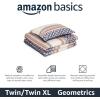 imageAmazon Basics Lightweight Microfiber Comforter Sets 2Pieces Geometrics TwinTwin XLHarmonized Geometrics