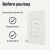 imageAmazon Basics Smart Fan Control Switch Single Pole Works with Alexa Only 24 GHz WiFi No Hub Required White