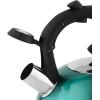 imageAmazon Basics Stainless Steel Tea Kettle Hot Water Kettle with Whistle Spout Fast Boiling Ergonomic Handle 24Quart Teal24 Quarts