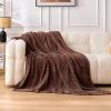 imageAmazon Basics Chunky Chenille Knit Microfiber Throw Blanket for Couch Bed and Sofa Soft and Warm Lightweight Jersey 60quot80quot BrownBrown