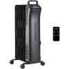 imageAmazon Basics Oil Space Heater Portable Radiator Heater with 7 OilFilled Fins for Indoor Use 3 Heat Settings Thermostat TipOver Protection ETL Safety Certificate Manual Control 1500W BlackDigital  Remote Control