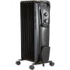 imageAmazon Basics Portable Oil Radiator Heater for Indoor Use 3 Heat Settings OverHeat Protection ETLcertified Safety 7 OilFilled Steel Fins 1500W 11quotD x 148quotW x 252quotH WhiteBlack
