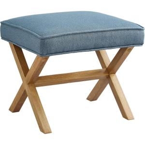 imageAmazon Basics Modern Haraden Upholstered ButtonTufted Bench Blue 16 x 44 x 17 inIndigo