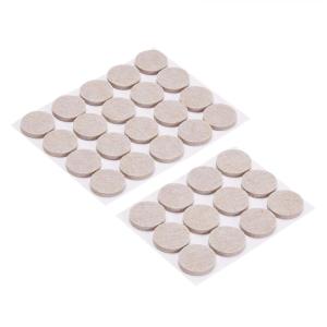 imageAmazon Basics Round Felt Furniture Pads 1 inch 32 Count 4 x 4 x 38quot 47quot x 47quot x 04quot BeigeBeige