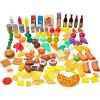 imageAmazon Basics Pretend Toy Play Food for Kids Ages 3 and Up Set of 150 Pieces Multicolor150 pieces