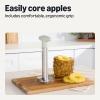 imageAmazon Basics Pineapple Corer and Slicer and Apple Corer 2Piece Set DishwasherSafe Linen Gray