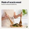 imageAmazon Basics Wooden Cooking Spoons 6Piece Set Acacia Wood CookwareSafe
