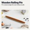 imageAmazon Basics Wooden French Rolling Pin 17 in Acacia Wood Nonstick