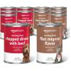 imageAmazon Basics Puppy Chopped Ground Dinner Canned Dog Food with Chicken ampamp Beef 132oz Pack of 12Filet Mignon Flavor and Beef