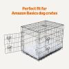 imageAmazon Basics Extra Small Dog Bed for Crate Washable Small Dog Mat for Pet Kennel AntiSlip 28x18x3 InchesLight Gray