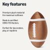 imageAmazon Basics Kids Plush Football Pillow Soft Brown Room Dcor 15quot L x 10quot WAmerican Football