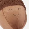imageAmazon Basics Kids Plush Football Pillow Soft Brown Room Dcor 15quot L x 10quot WBrown Acorn