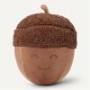 imageAmazon Basics Kids Plush Football Pillow Soft Brown Room Dcor 15quot L x 10quot WBrown Acorn