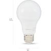 imageAmazon Basics NonDimmable LED Light Bulbs Long Lasting 9W E26 Base 5000K Daylight White A19 60W Equivalent 24PackWhite
