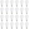 imageAmazon Basics NonDimmable LED Light Bulbs Long Lasting 9W E26 Base 5000K Daylight White A19 60W Equivalent 24PackWhite