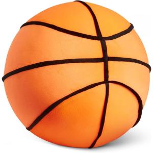 imageAmazon Basics Kids Plush Football Pillow Soft Brown Room Dcor 15quot L x 10quot WBasketball