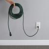 imageAmazon Basics 100 foot 3Prong Vinyl IndoorOutdoor Extension Cord  10 Amps 1250 Watts 125 VAC  OrangeGreen