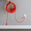 imageAmazon Basics 100 foot 3Prong Vinyl IndoorOutdoor Extension Cord  10 Amps 1250 Watts 125 VAC  OrangeOrange