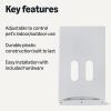 imageAmazon Basics Adjustable Plastic Dog and Cat Door with 4 Way Lock Small 75 x 74 x 224 WhiteLarge