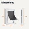 imageAmazon Basics Adjustable Plastic Dog and Cat Door with 4 Way Lock Small 75 x 74 x 224 WhiteMedium