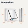 imageAmazon Basics Adjustable Plastic Dog and Cat Door with 4 Way Lock Small 75 x 74 x 224 WhiteSmall