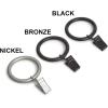 imageAmazon Basics Curtain Rod Clip Rings for 1quot Rod Set of 7 BlackBlack