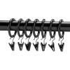 imageAmazon Basics Curtain Rod Clip Rings for 1quot Rod Set of 7 BlackBlack