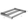 imageAmazon Basics Foldable Portable Laundry Rack for Air Drying Clothing Indoor Outdoor Use  145quot D x 295quot W x 418quot H WhiteChrome