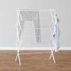 imageAmazon Basics Foldable Portable Laundry Rack for Air Drying Clothing Indoor Outdoor Use  145quot D x 295quot W x 418quot H WhiteWhite