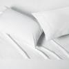 imageAmazon Basics Organic Cotton Sheet Set with 1Piece Pillowcase White Twin XLWhite