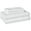 imageAmazon Basics Organic Cotton Sheet Set with 1Piece Pillowcase White Twin XLWhite